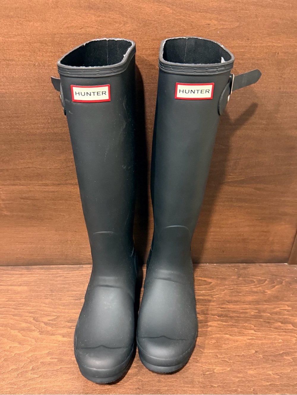 Hunter Matte Black Tall Women's Rain Boots